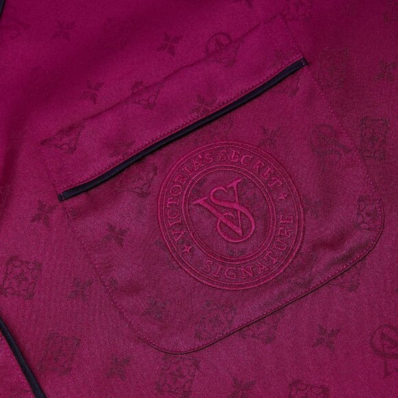 Victoria's Secret Glazed Satin Long Pajama Set, Size XS - Picture 2 of 4